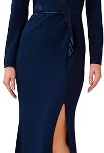 Adrianna Papell Women's Crepe Tuxedo Gown