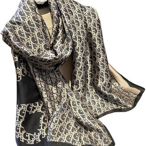 FairyCity Womens oversized Luxury Silk Scarf Long Satin Scarf Lightweight Fashion Shawl Wrap