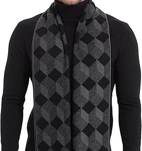 EP Mode Men's Winter Scarf, Cashmere Feel, Super Soft & Warm