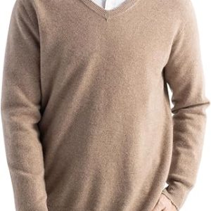 Chanyarn Men's 100% Merino Wool Sweater 2025 Fall Winter First-Line Ready to Wear V Neck Long Sleeve Seamless Knit Sweater